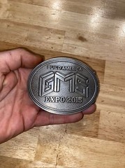 Build America Belt Buckle Metal Union Collector GIFT Construction Labor 4 INCH