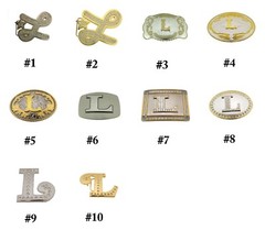 Initial L Letter Belt Buckles Cowgirl Western Cowboy New Men Women Fashion Rodeo