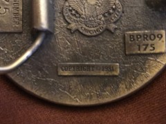 *** Valley Forge North Dakota Buffalo Nickel Limited Edition Belt Buckle