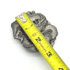 Vintage 1984 Bergamot Brass Works Double Dragon Belt Buckle L-149 Made in USA