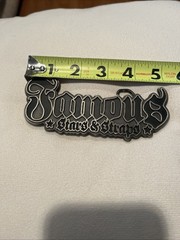 Famous Stars Straps Metal Belt buckle Large Blink 182 Travis Barker Brand