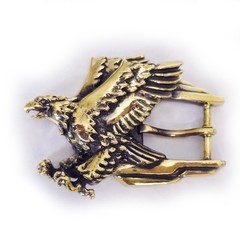 Eagle Flying Brass Belt Buckle