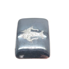 ALEX & CO. 925 Sterling Silver Antique Siam Niello Elephant Belt Buckle