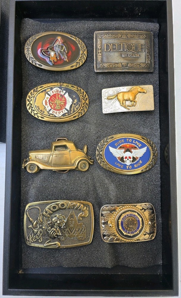 Lot of 8 Various Beltbuckles