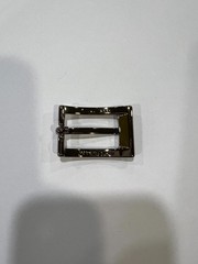 Solid Brass Polished Nickel Belt Buckle Made in Italy Fits 0.79&Prime; Belt Strap