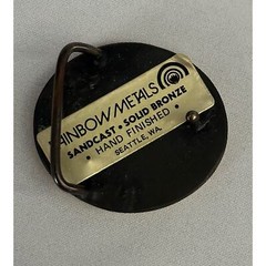 Bronze Soaring Eagle Belt Buckle small by Rainbow Metals