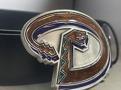Arizona Diamondbacks Pewter Belt Buckle 56 in Belt 2005 Great American Products