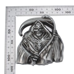 Skull Death Belt Buckle Western Cowboy Motorcycle Riding Belt Buckle