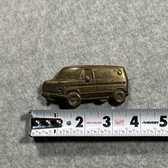 VTG Ford Ecoline Hippie Van Solid Brass Belt Buckle
