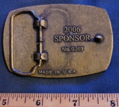Commemorative Brass Belt Buckle American Disabled Veterans Memorial Sponsor 2006