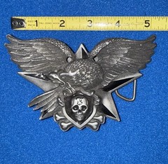 Vintage Felon Clothing Belt Buckle Eagle Zippo Holder Y2K 2003 Grunge Skater