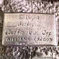 Vintage 1984 Siskiyou Railroads Built America Pewter Belt Buckle Train USA Made