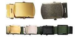 Belt Buckle – Chrome, Brass, Black, Vintage Brass or Open Face Belt Buckles