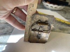 Western solid metal belt buckle