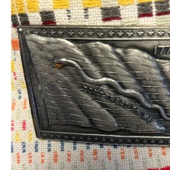 Bergamot Brass Works Belt Buckle Silver Dont Tread On Me