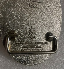 1981 TOTCO COMPANY BELT BUCKLE – HEAVY BRASS – VTG New Unused Offshore Plated