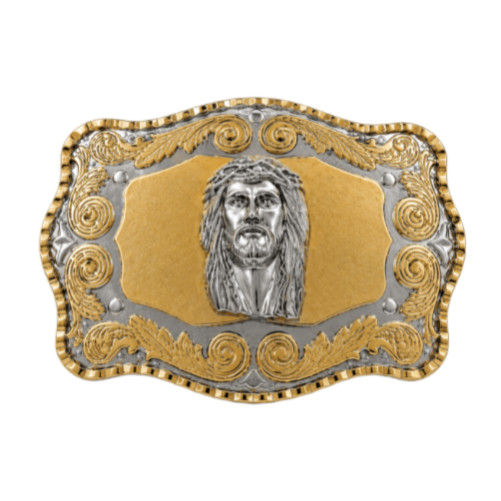 BELT BUCKLE JESUS GOD LORD FATHER RELIGIOUS CHRISTIANITY GOLD TONE BUCKLES