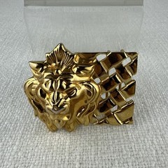 Vintage Gold Tone – Lions Head Classic Belt Buckle – Classic Style