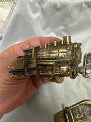 Vintage Train Belt Buckle Lot of Three Buckles, Railroad