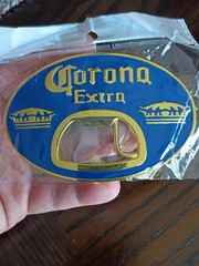 Corona Belt Buckle With Bottle Opener – Blue or Red Brand New