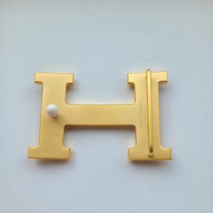 38mm H Gold Brushed Belt Buckle Replacement for Men