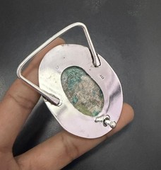 Chrysocolla Gemstone 925 Sterling Silver Handmade Belt Buckles Gift For