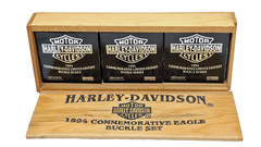 Harley-Davidson 1994 Pewter Commemorative Eagle Buckle Set by Baron