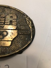 1984 Olympics USA XXIII Los Angeles Olympic Sarajevo Brass Belt Buckle