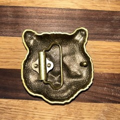 Antique Bronze Plated Tiger Metal Belt Buckle