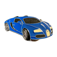 NEW Men Women Fashion Silver Metal Belt Buckle Blue Racing Luxury Car Day Wear
