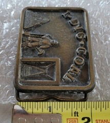 I DIG COAL WORKER MINER OCCUPATIONAL VINTAGE BELT BUCKLE