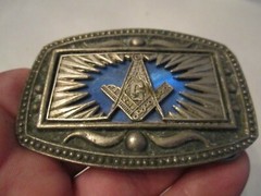 VINTAGE MASONIC BELT BUCKLE – GW-15