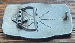NEW AMERICAN FLAG SILVER COWBOY RODEO WESTERN USA 3-D BELT BUCKLE