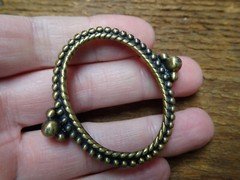 Screw Mount for Buckle 30x40mm Vertical Antique gold (Pkg 5) Old Style 1035