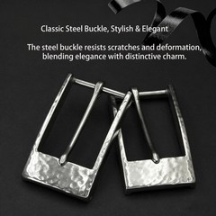 Vintage Steel Belt Buckle Retro Square Frame Hardware Clothing DIY Accessory