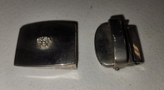 Versace Medusa Buckle Silver Metal Pre-Owned Vintage