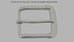 Pin Belt Buckles for Men&rsquo;s Fits 1.0″ inch 25mm Watch Belt Anti Allergic Silver
