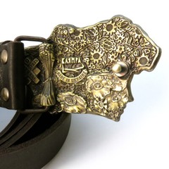 Belt buckle Ukraine, Ukrainian belt buckle for 1.5 inches casual belt