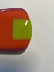 Neon Multicolored Retro Vibe Rectangular Belt Buckle