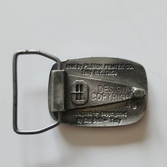 Pilgrim Pewter Co. Men&rsquo;s Western Belt Buckle Deer Pewter Antique Finish 1.75&Prime;