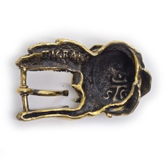 Rose Yellow Brass Belt Buckle