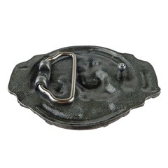 Volunteer Firefighter Men&rsquo;s Belt Buckle Silver Tone Fits 1.5&Prime; Belts Enamel
