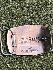 John Deere Enameled Belt Buckle Black/Green – Western Express Inc,