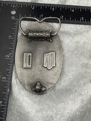 Vintage Garst Seed Company Buckle Silver Tone Farm Corn