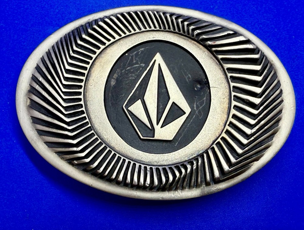 VOLCOM Apparel Company Diamond Logo 90&rsquo;s Metal Cast Original Promo Belt Buckle