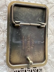 Freedom Is Not Free Brass Belt Buckle By Sponsor 2014