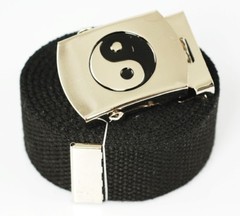« YIN YANG » MILITARY CANVAS WEB BELT & BUCKLE 60 INCHES