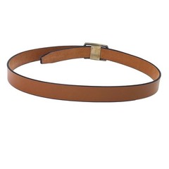 Wiley Brothers and Ledbury Men&rsquo;s Leather Belt Size 36 Camel Brown White Bronze