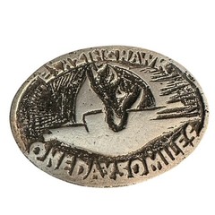 Vintage Bellingham One Day 50 Mile Endurance Ride Horse Belt Buckle Pewter