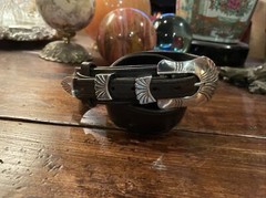 Alexander Kalifano James Reid Style Sterling Silver Belt Buckle 37-38-1.5”🐂✅